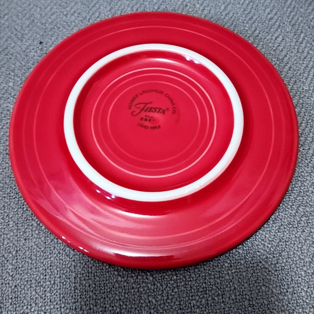 Fiesta Homer Laughlin Scarlet Dancer Trivet Fiestaware 6" - Picture 2 of 3